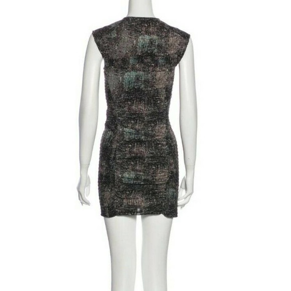 IRO Helena Sheath Dress Cap Sleeve Ruched Mini - Picture 3 of 5